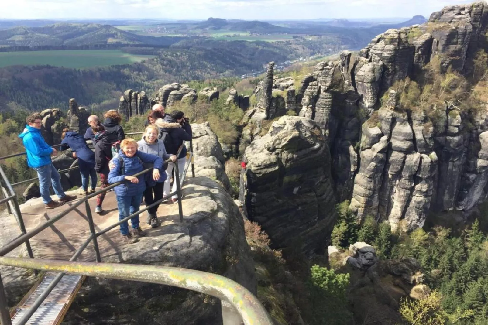 Sächsische Schweiz-Gebieden zomer 20km