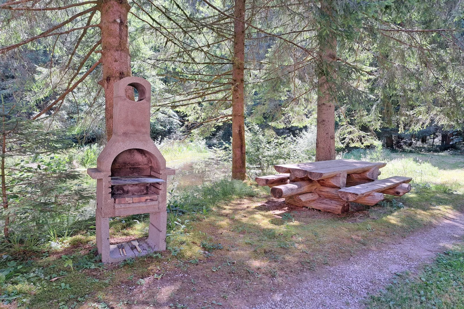 Holiday flats Forellenhof Dabo // Typ B 4 Erw  55 qm-Tuinen zomer