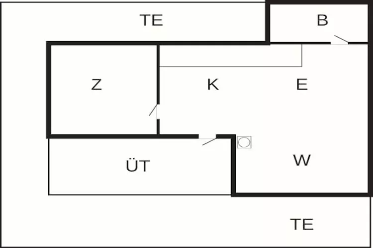 2 persoons vakantie huis in Ålbæk-By Traum-Plattegrond
