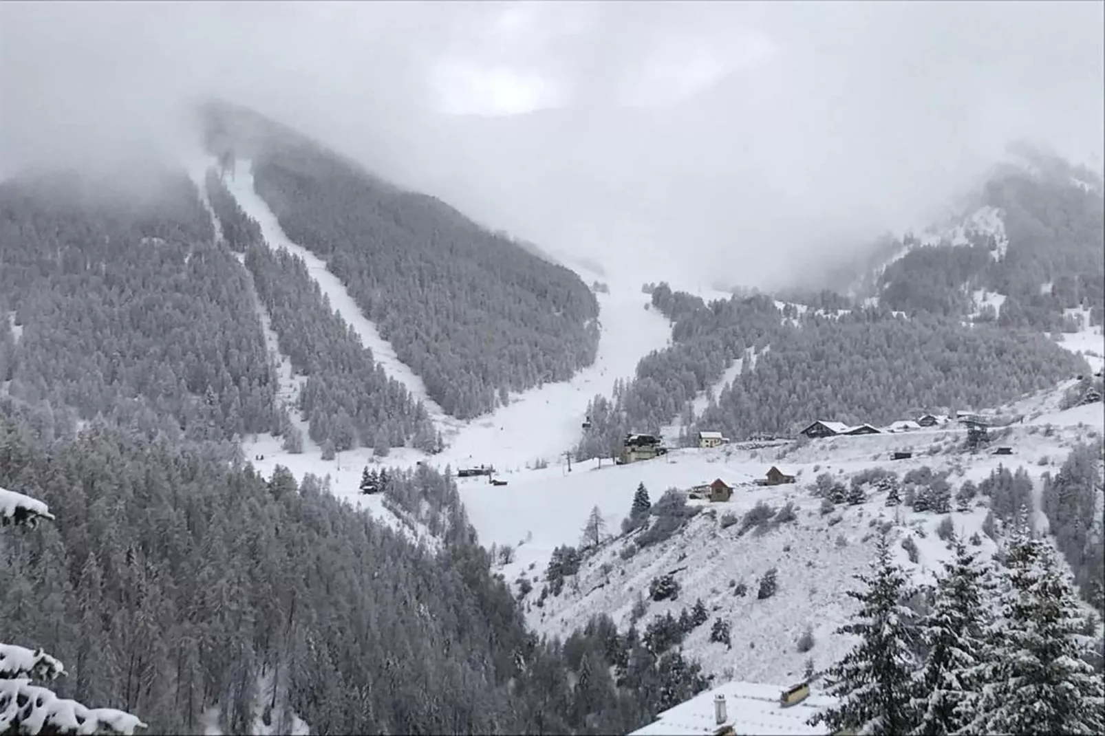 Le Mont d'Auron 1-Gebied winter 20km