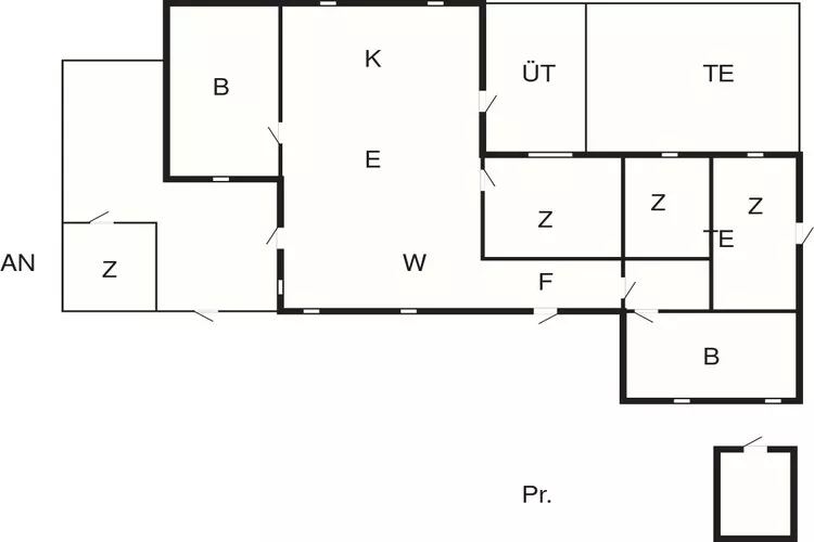 8 persoons vakantie huis in Hurup Thy-By Traum-Plattegrond