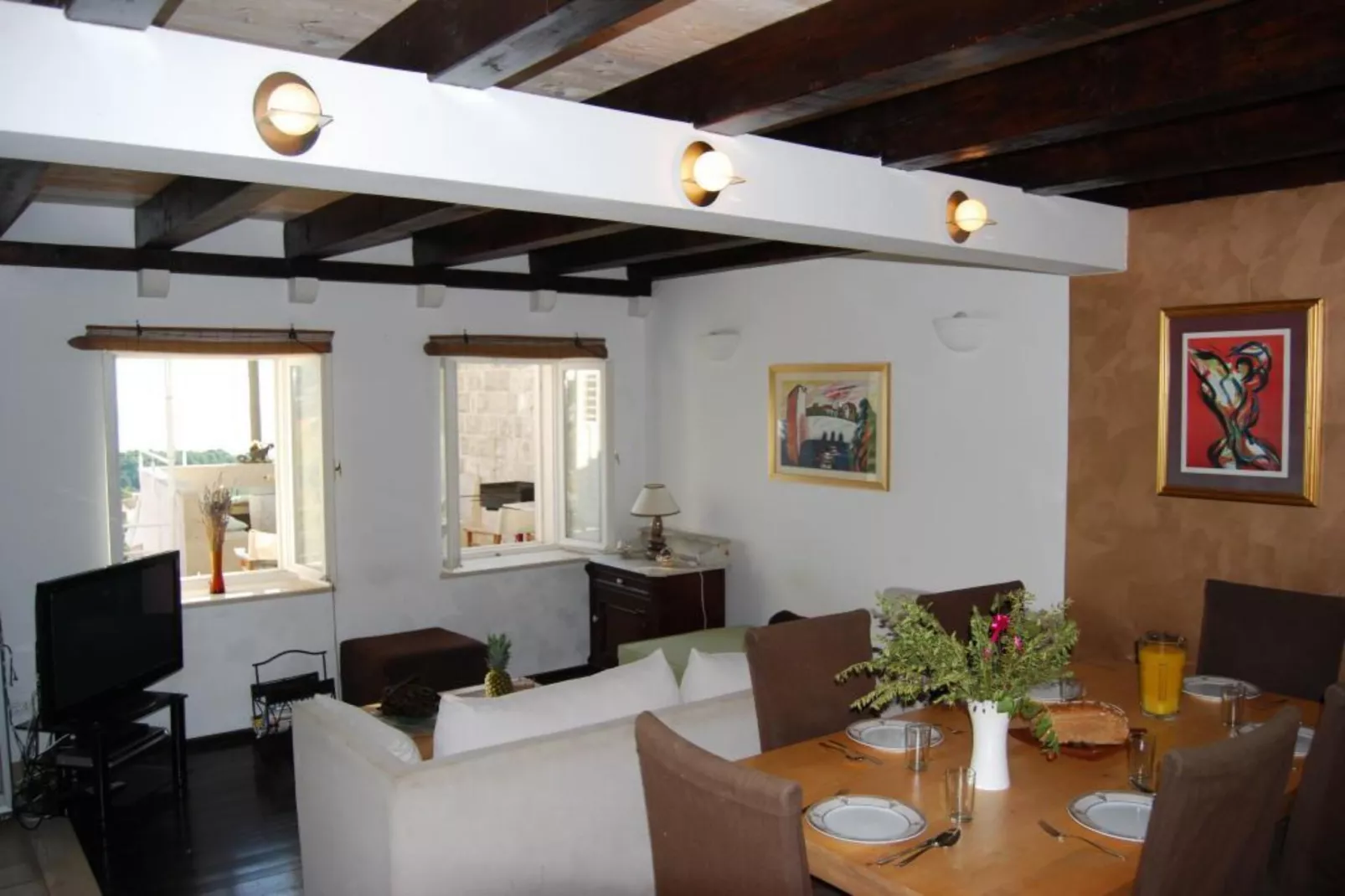 Villa Tony - Five Bedroom Villa with Terrace, Swimming Pool and Sea View-Eetkamer