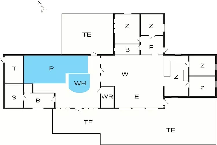 4 sterren vakantie huis in Væggerløse-Plattegrond