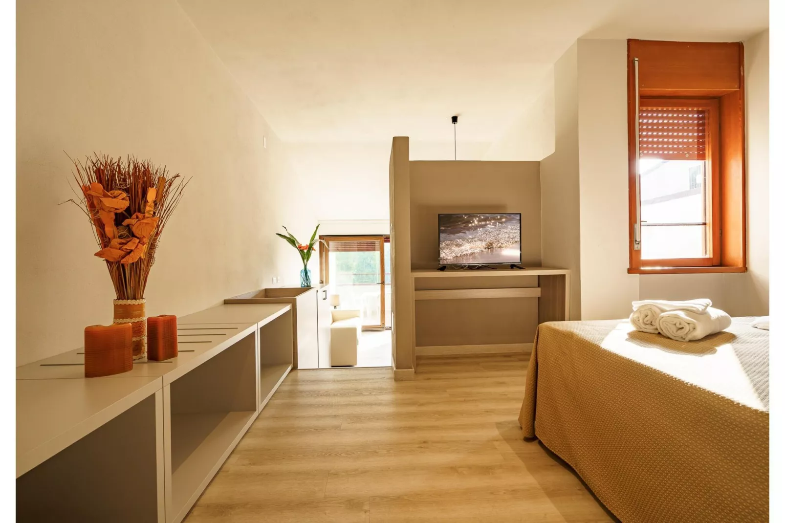 Residence Park Solemaremma 2-Zi-App Comfort C BK/TE 30 qm-Slaapkamer