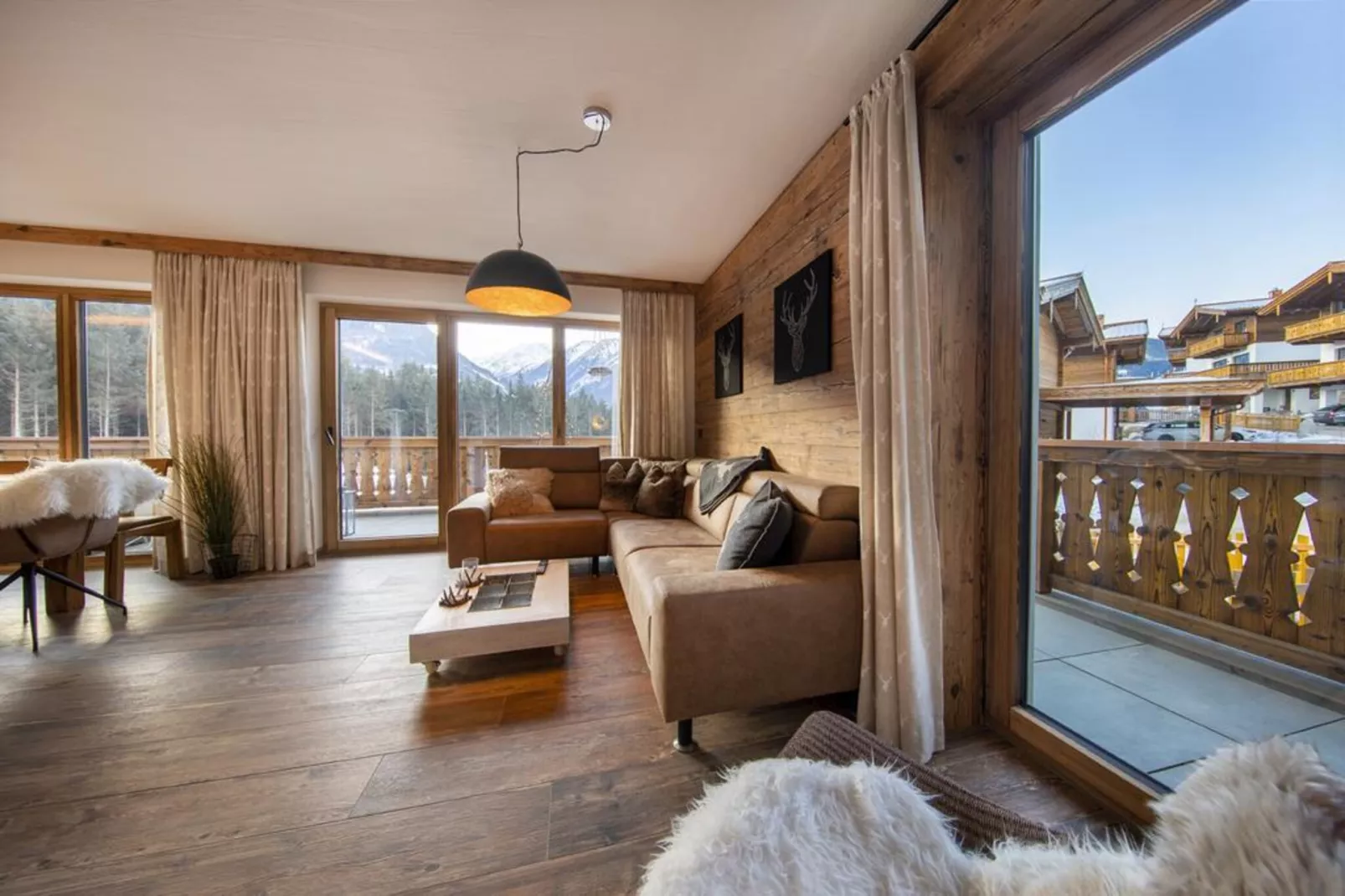 Nationalpark Chalet Grossschober-Woonkamer