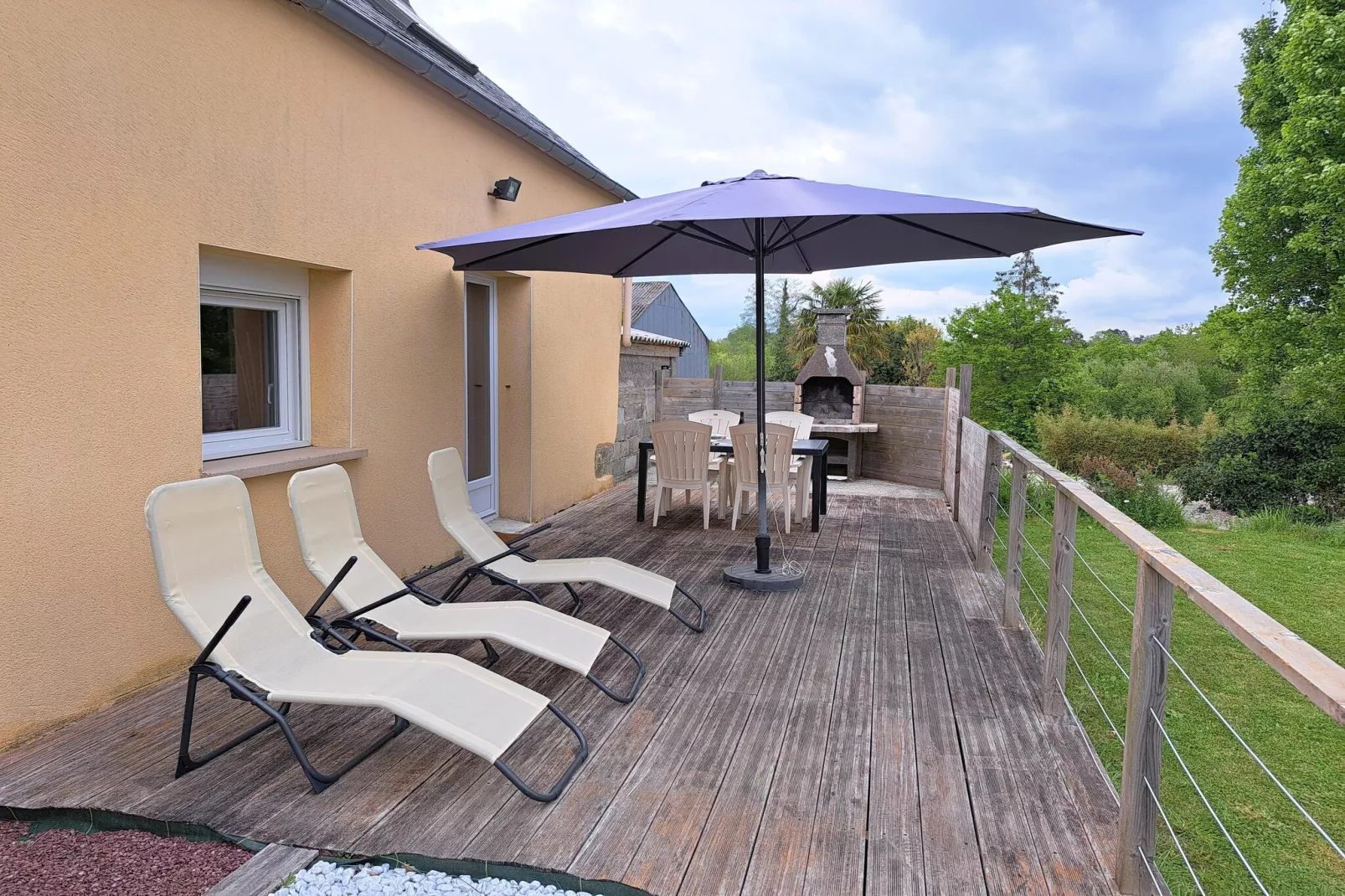 Doppelhaushälfte in Telgruc sur mer-Terrasbalkon