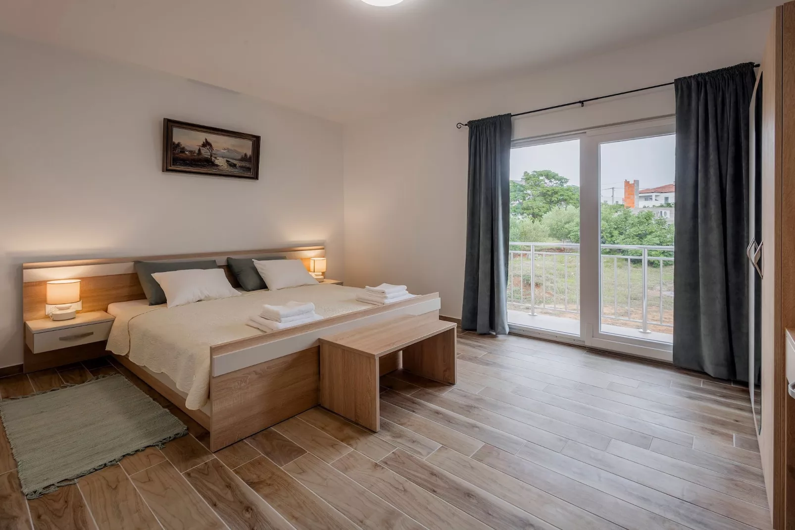 Holiday Home Milutin 1 - Four Bedroom Holiday Home with Private Pool-Slaapkamer