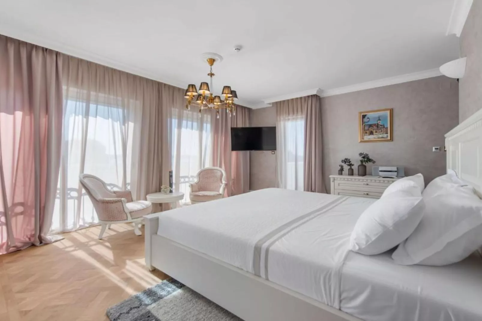 Villa Carolus in Vodice - Five Bedroom Villa with Terrace and Swimming pool-Slaapkamer