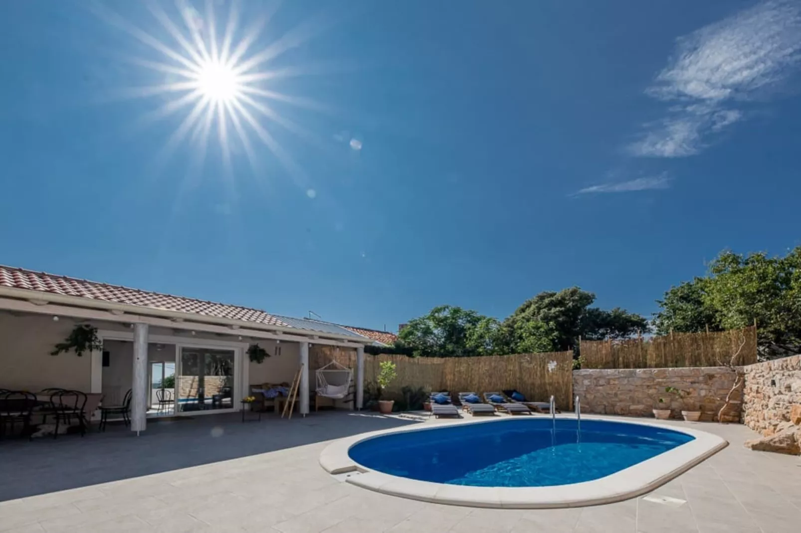 Villa Fjaka Rab - Three Bedroom Villa with Swimming Pool-Zwembad