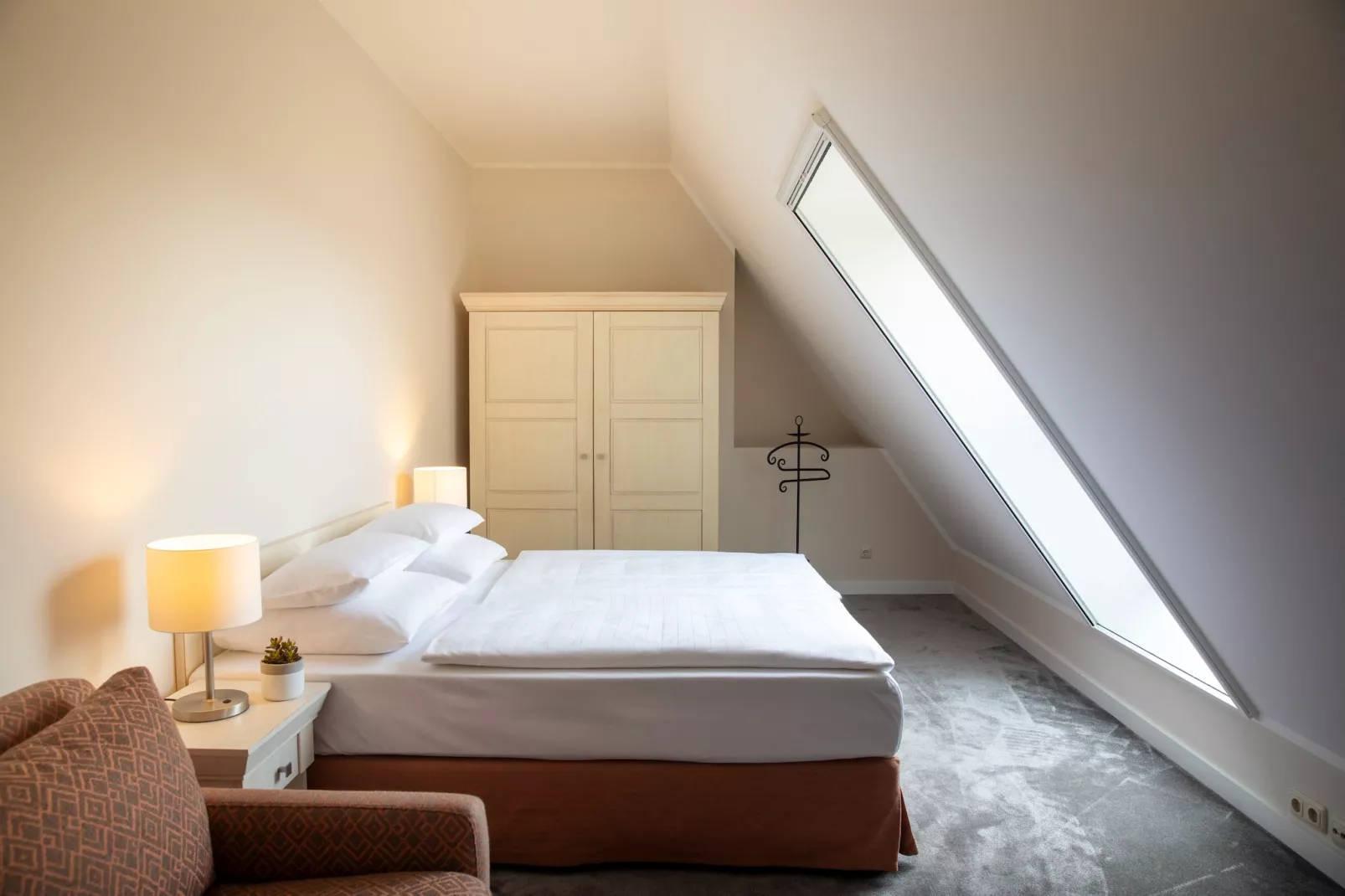 Garten-Maisonette Ferienwohnung - Strandhotel Dünenmeer-Slaapkamer