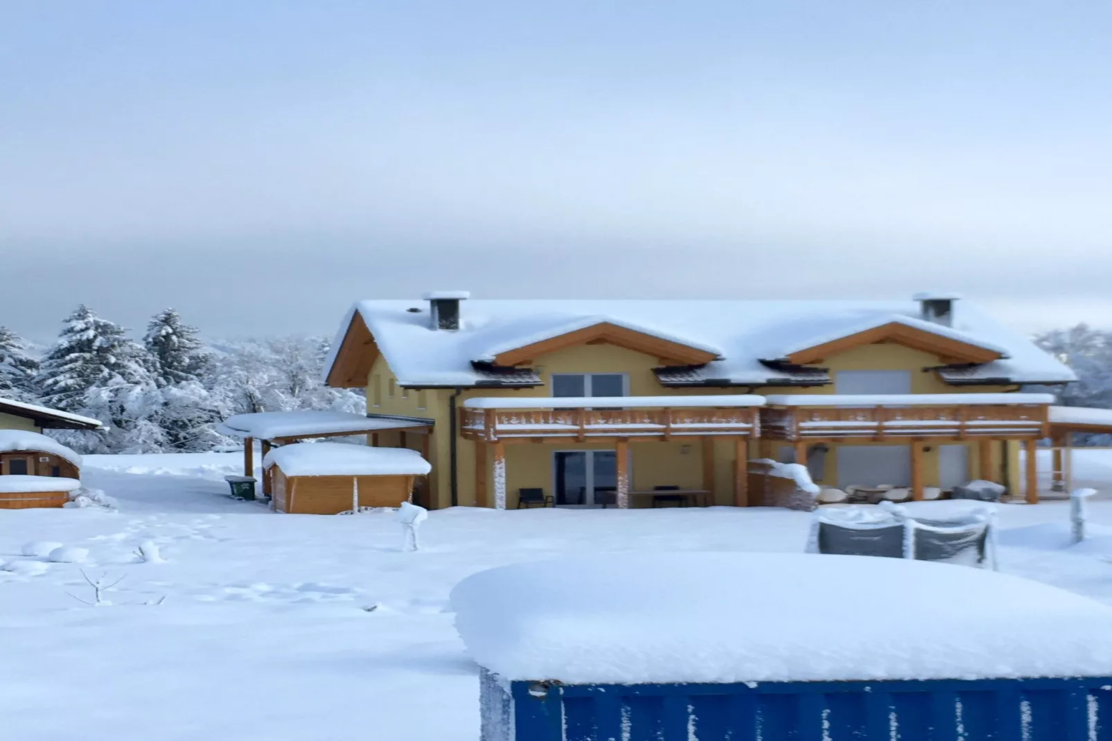 Ferienhaus Seltschach-Exterieur winter