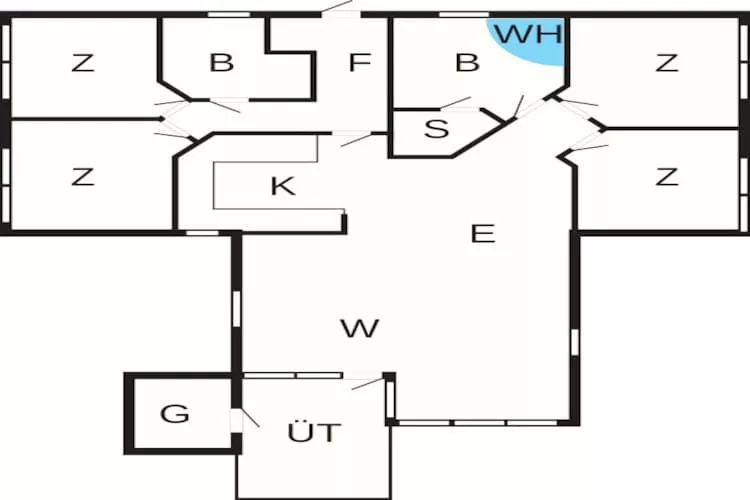 8 persoons vakantie huis in Ansager-Plattegrond