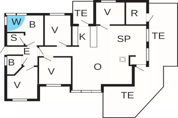 10 persoons vakantie huis in Humble-By Traum-Plattegrond