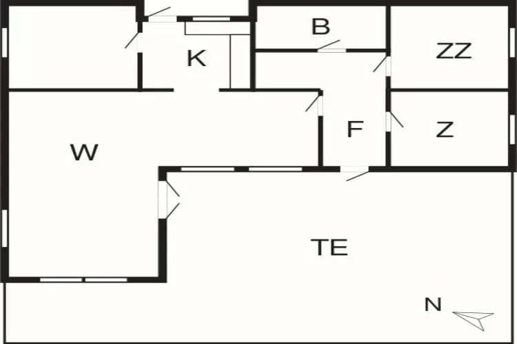 6 persoons vakantie huis in Glesborg-By Traum-Plattegrond