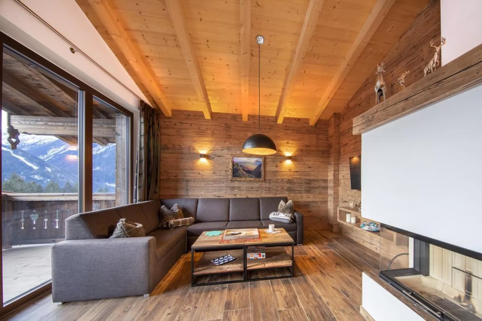 Nationalpark Chalet Käferfeldeck-Woonkamer