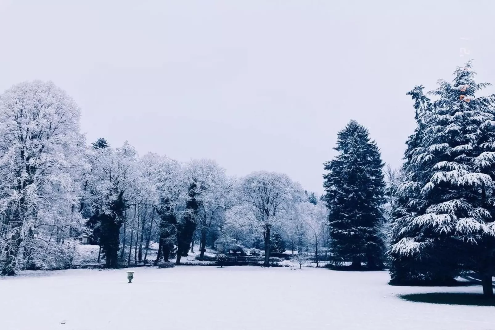 Château de Férot-Gebied winter 1km