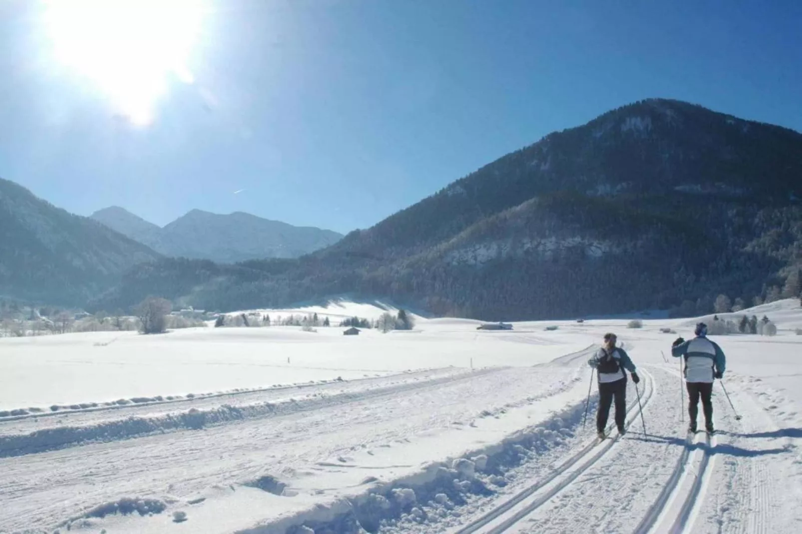 Im Chiemgau-Gebied winter 20km