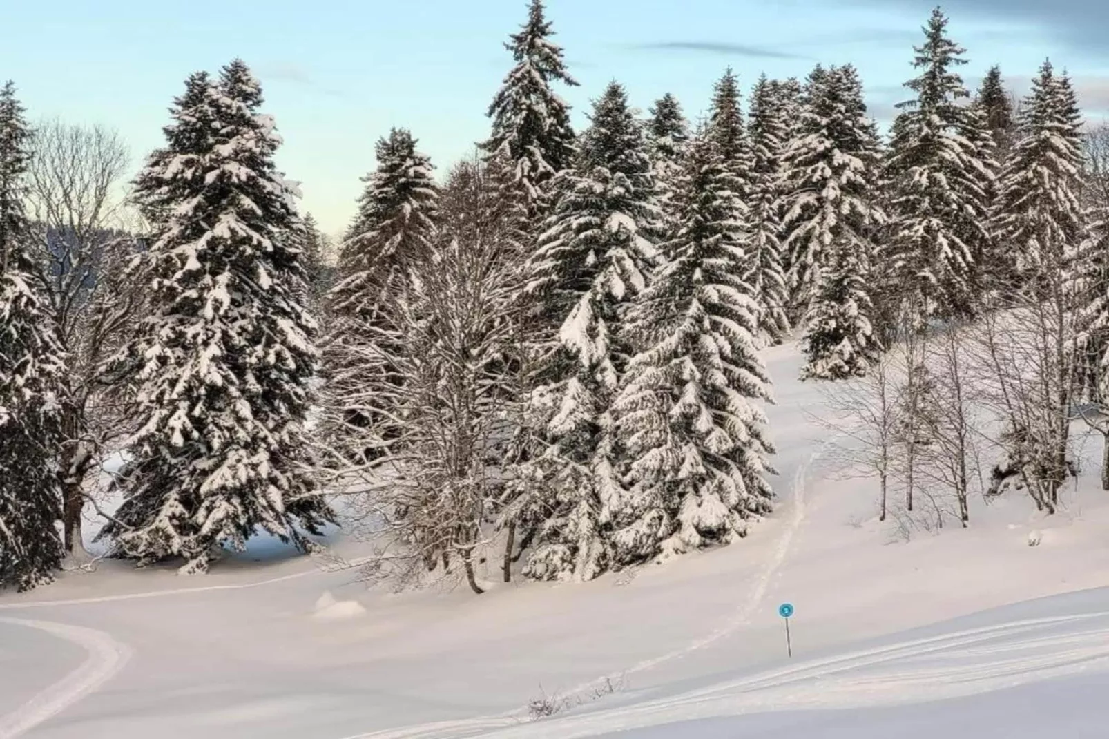 O CHALET-Gebied winter 20km