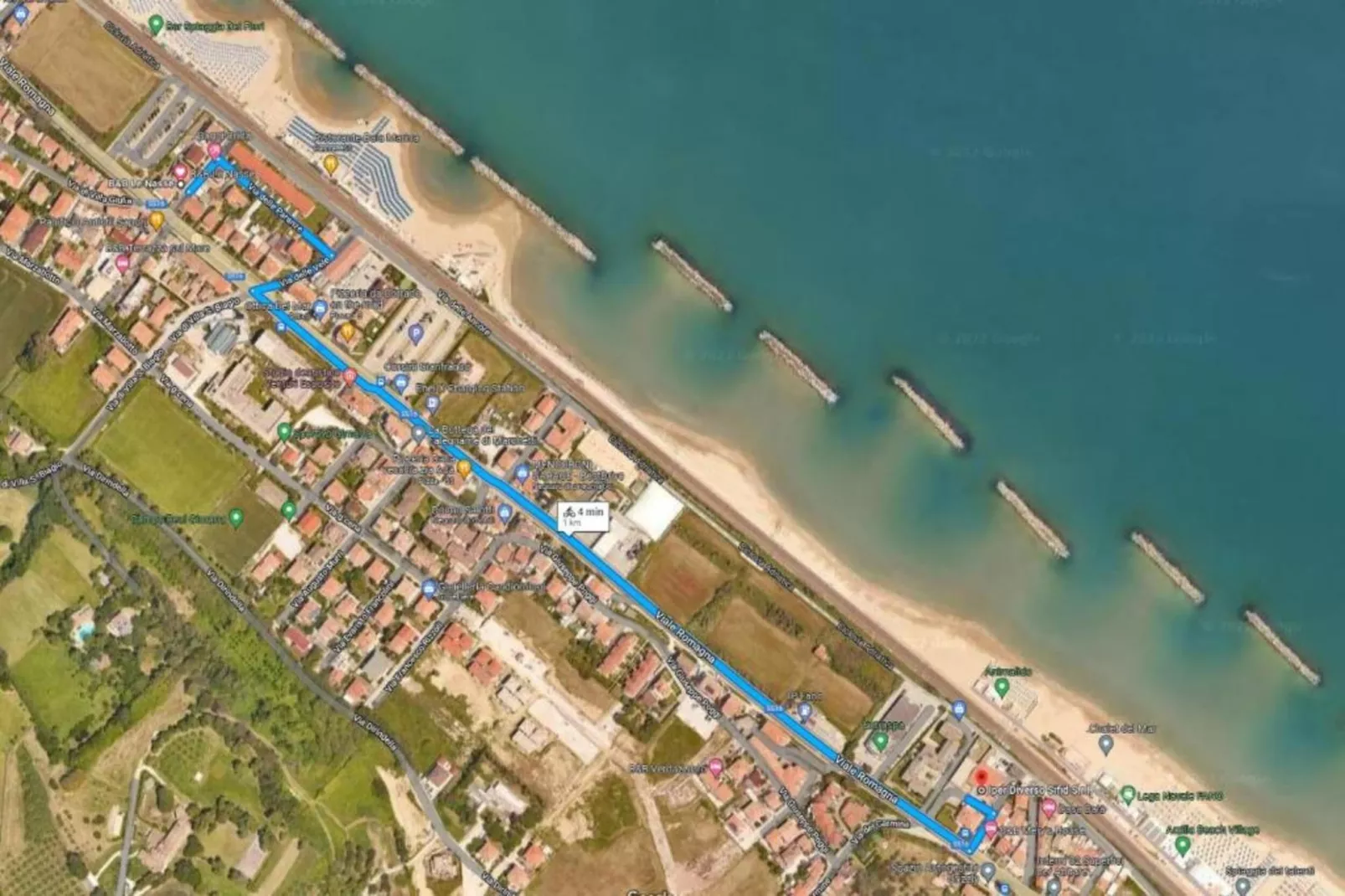 Villa Vanessa Coccinella-Gebieden zomer 20km