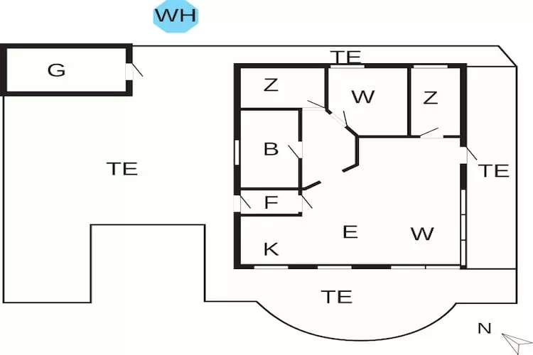 4 persoons vakantie huis in Thisted-By Traum-Plattegrond