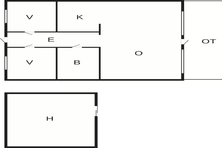 4 persoons vakantie huis in Karrebæksminde-Plattegrond