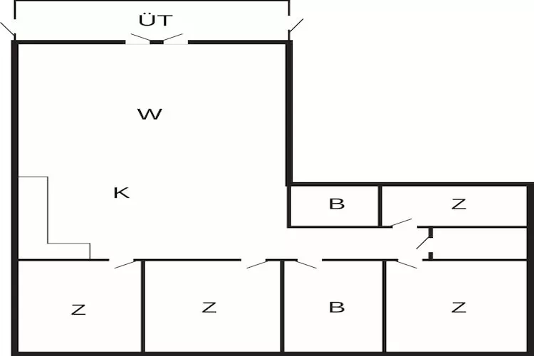 8 persoons vakantie huis in Melby-Plattegrond