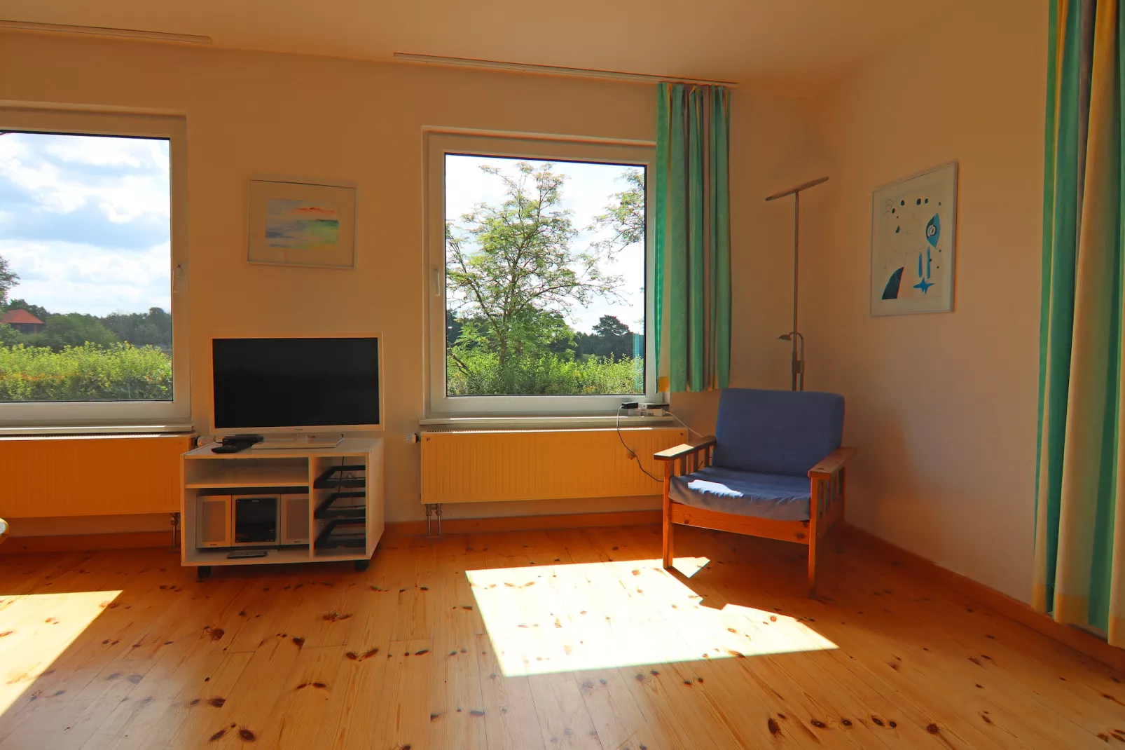 Ferienhäuser Inselblick / Ferienhaus 3 60 qm-Woonkamer