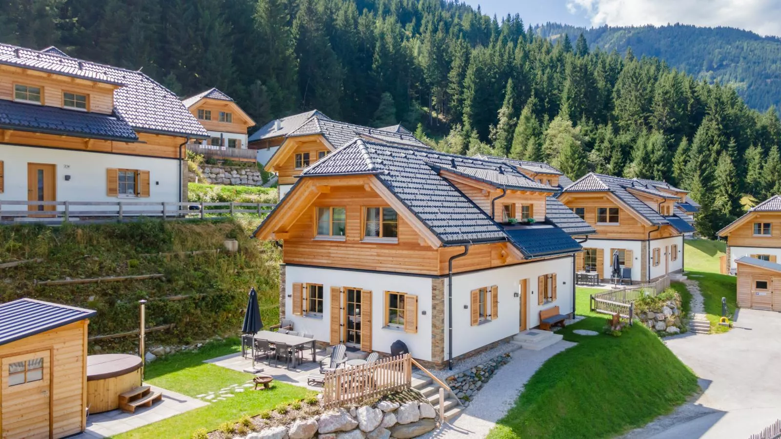 Alpenjoy Lodge-Buitenkant zomer