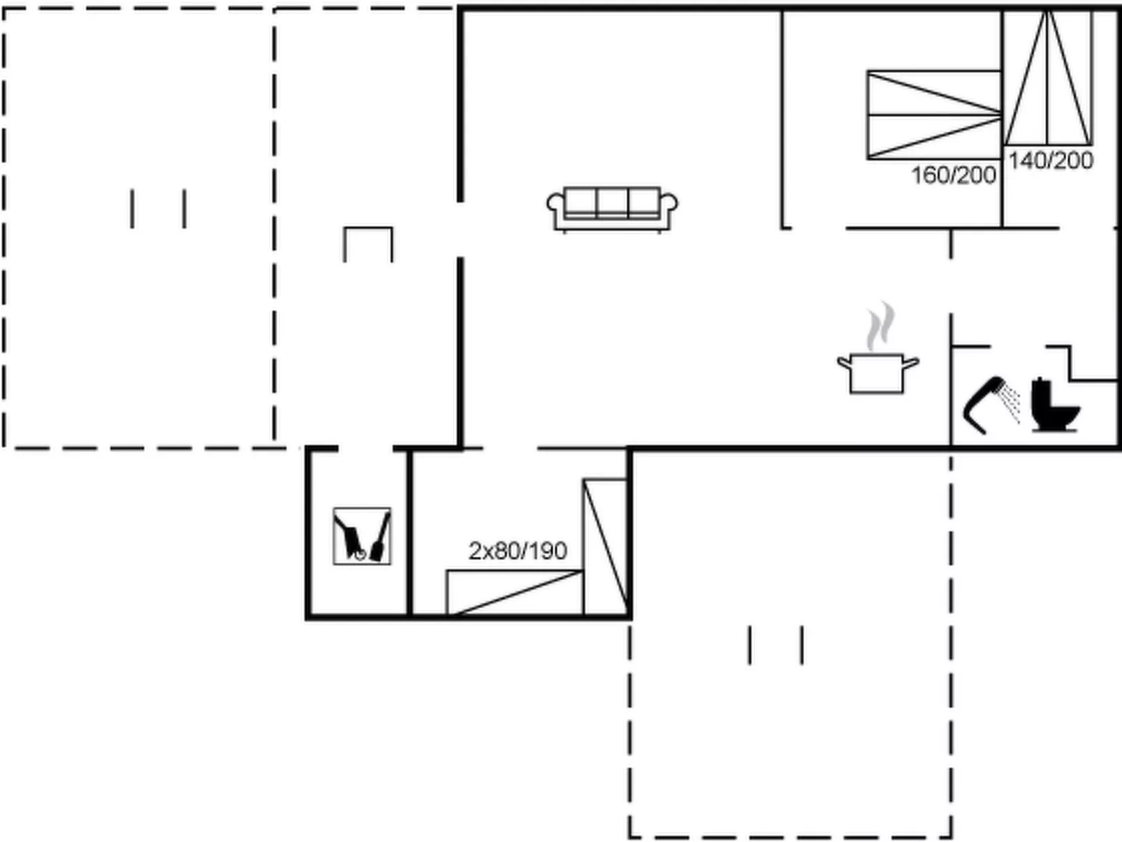 "Svea" - 400m from the sea