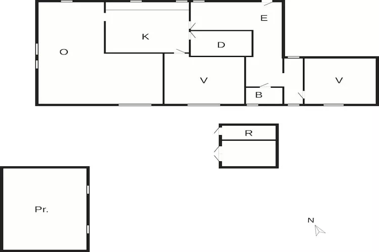 2 persoons vakantie huis in Snedsted-By Traum-Plattegrond