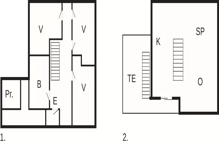 6 persoons vakantie huis in Søndeled-Plattegrond