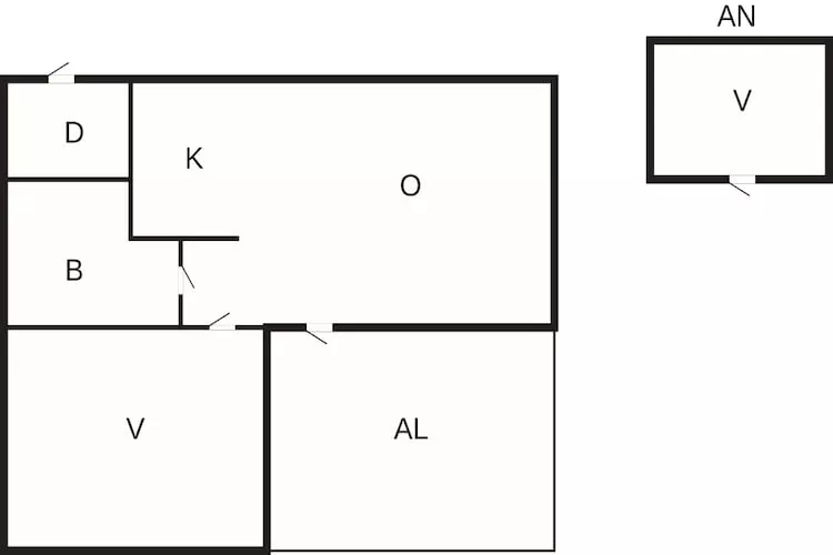 Gezellig huisje met tuin-By Traum-Plattegrond
