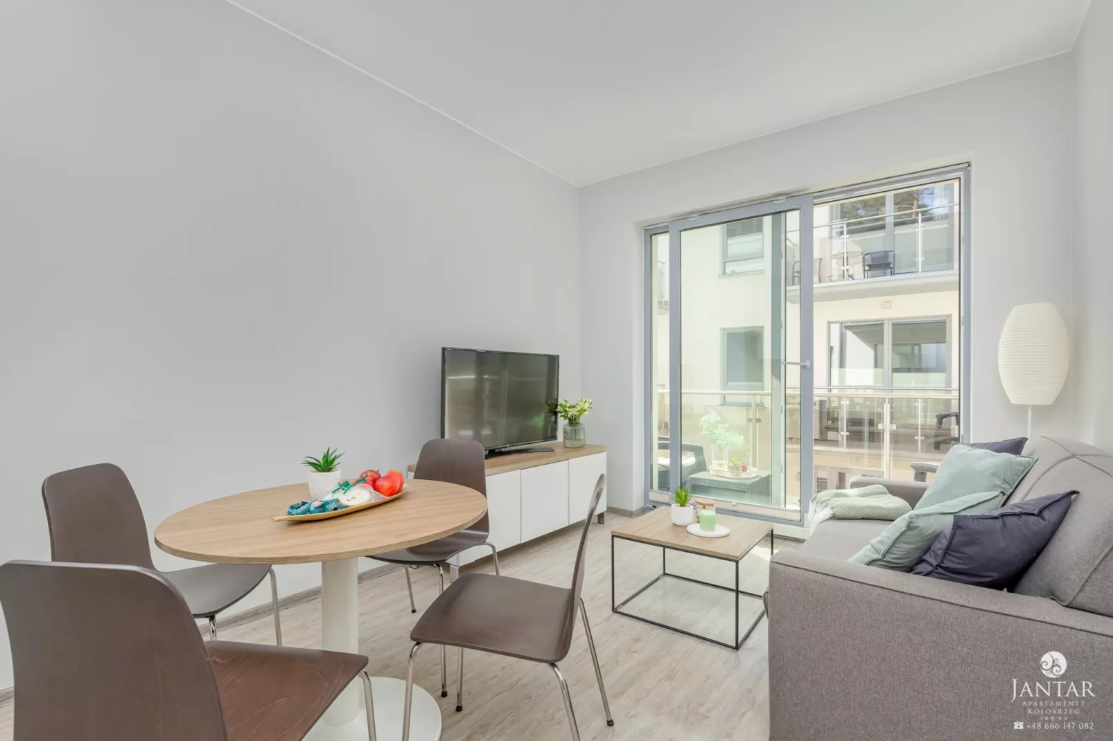 Apartament Grunwaldzka 12d/13 Pobierowo-Woonkamer