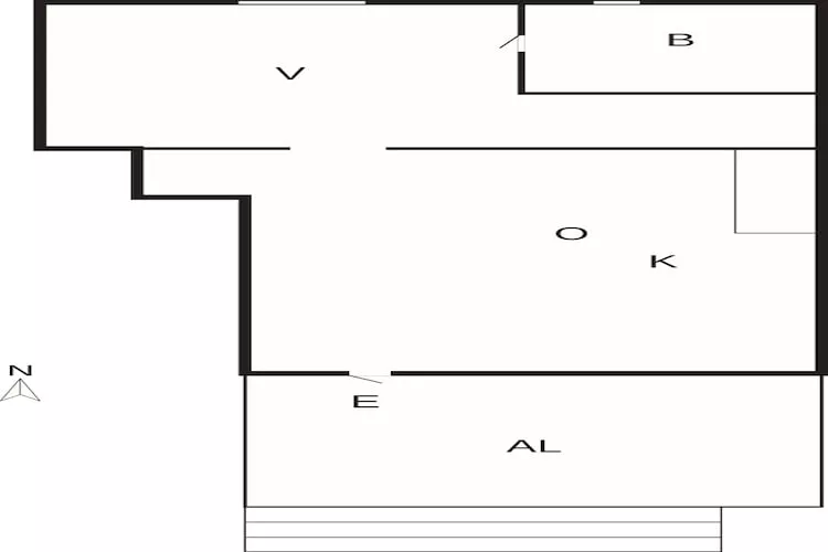 Appartement in het centrum van Strömstad-Plattegrond