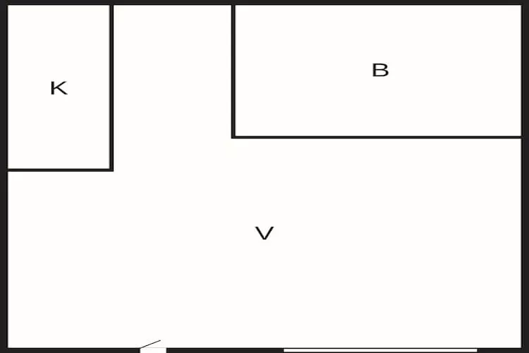 Standard hytte til 4-6 personer-Plattegrond