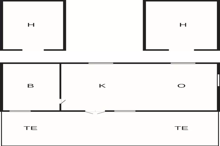4 persoons vakantiehuis-Plattegrond