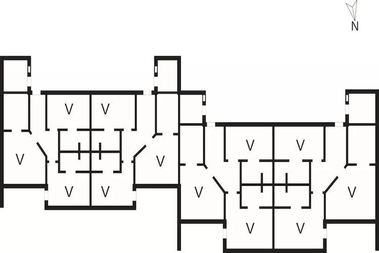 Business dobbeltværelse-Plattegrond
