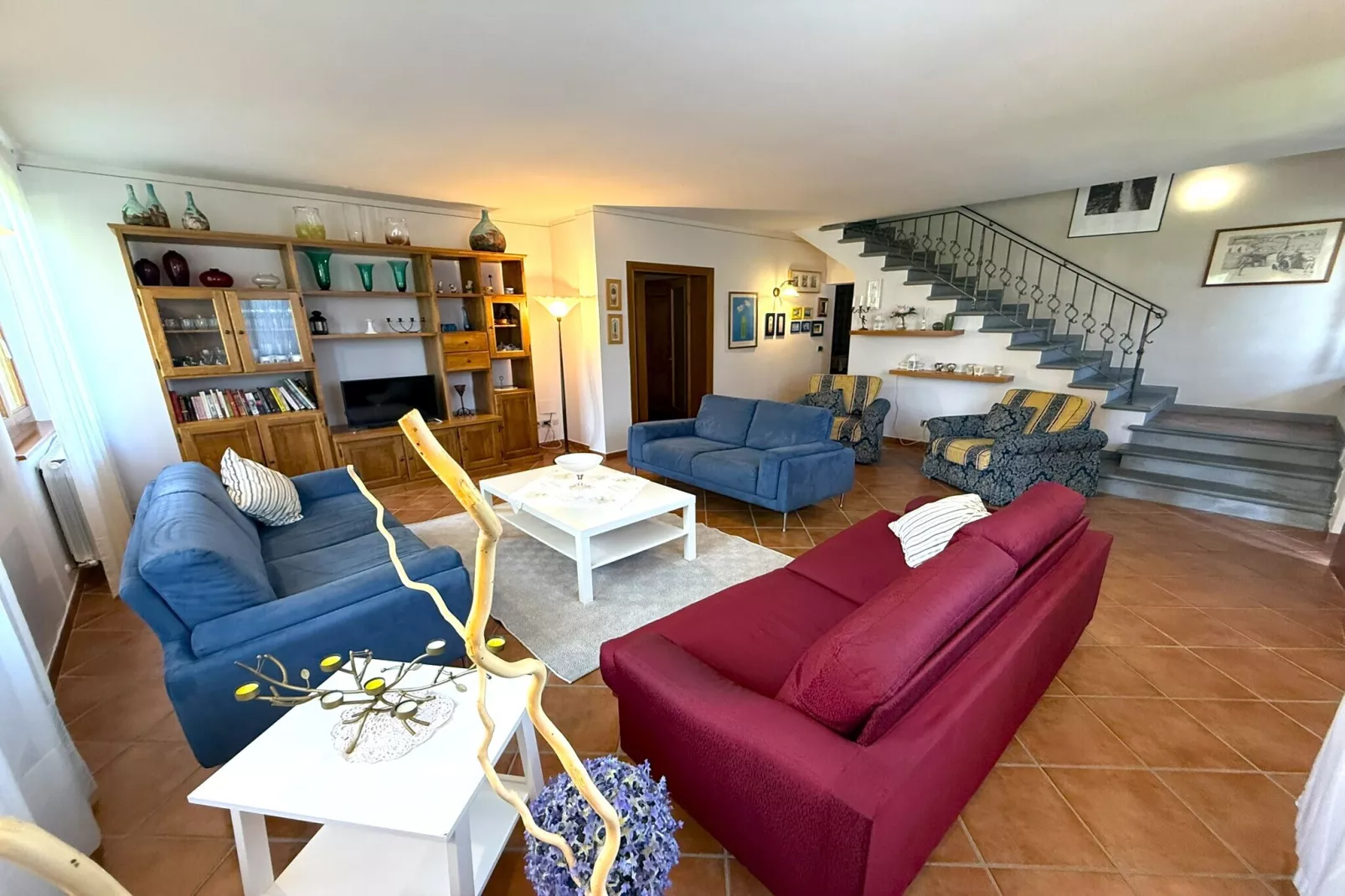 Villa a Loro Ciuffenna-Woonkamer