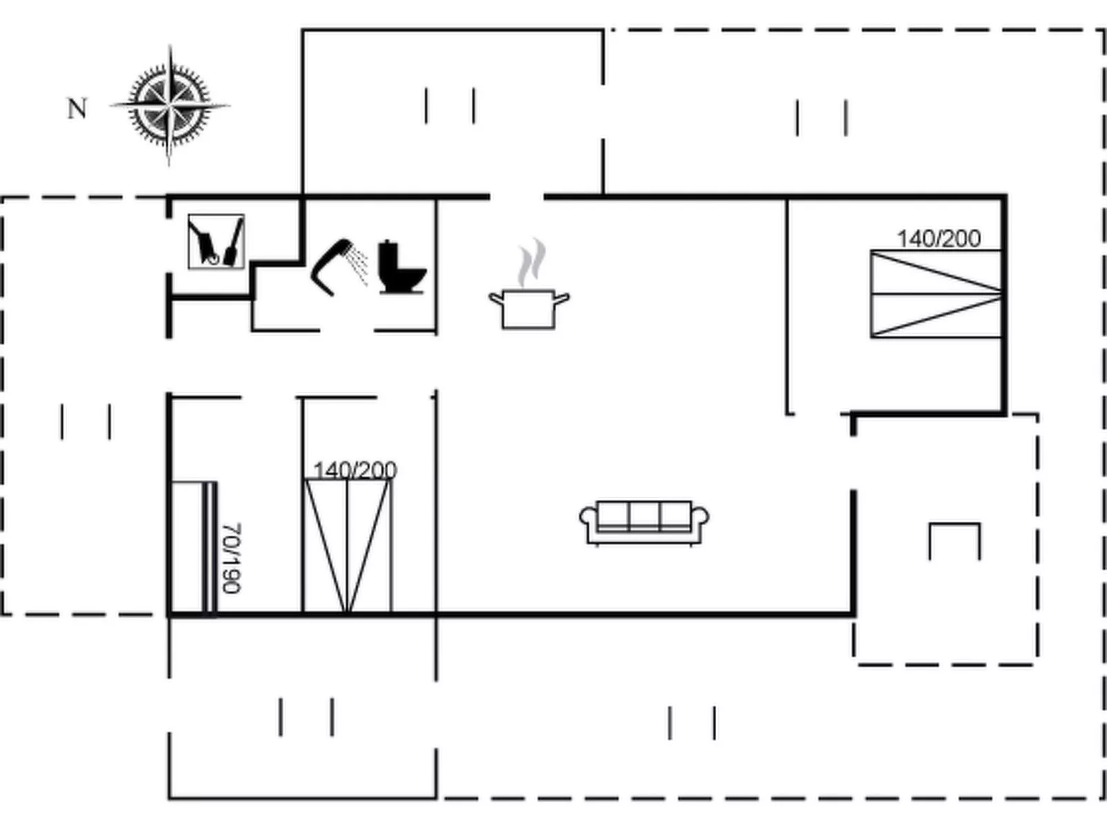 "Alvine" - 475m from the sea