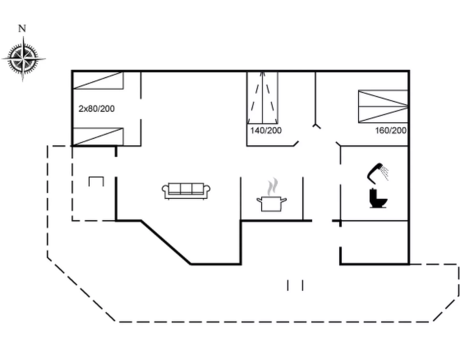 "Abel" - 350m from the sea