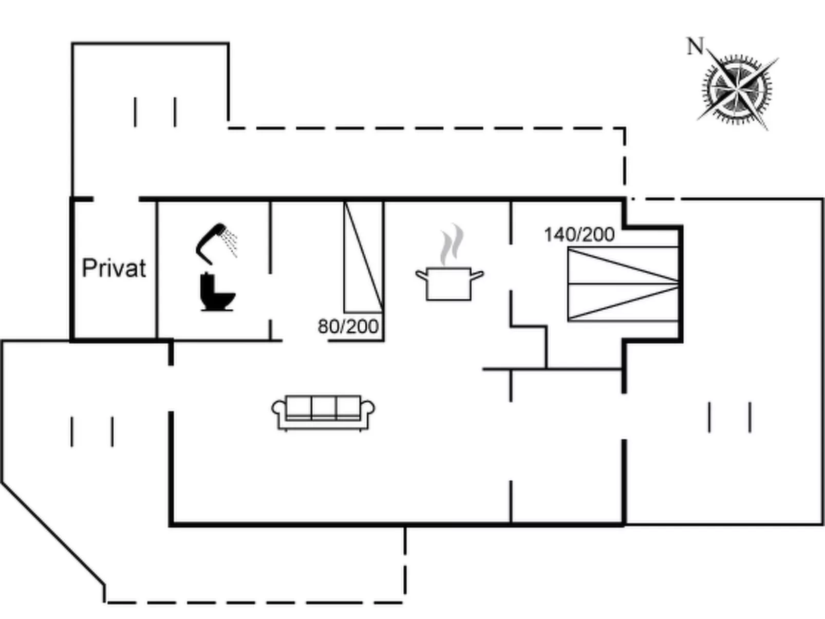 "Holger" - 50m from the sea