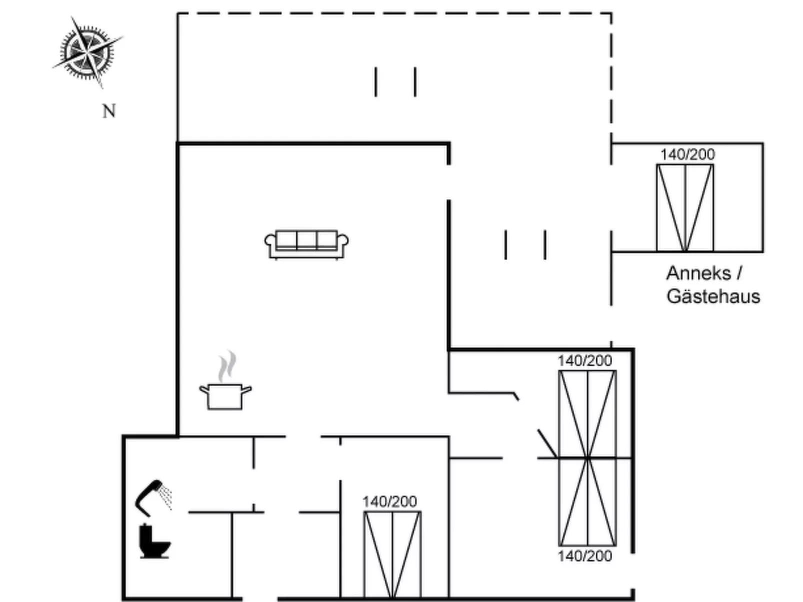 "Valdemar" - 350m to the fjord