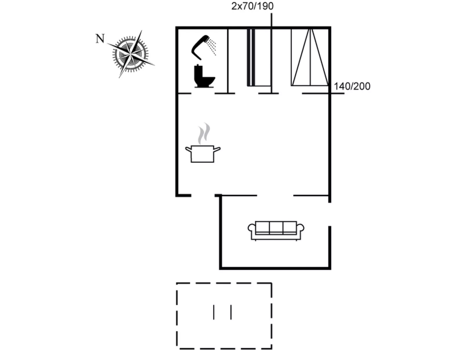"Loella" - 35m from the sea