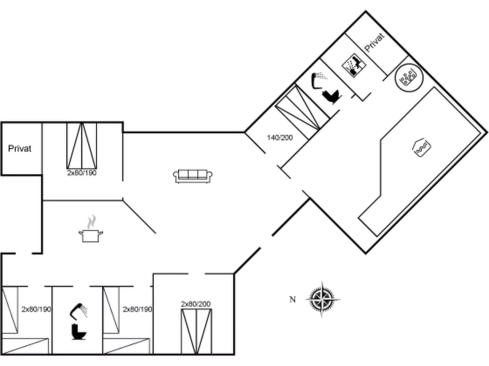 "Joakim" - 350m from the sea