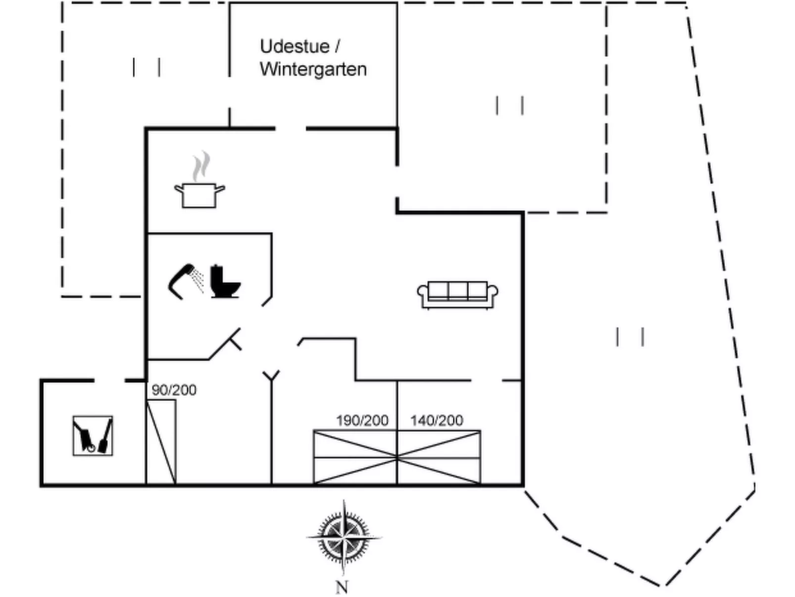 "Laurits" - 300m from the sea