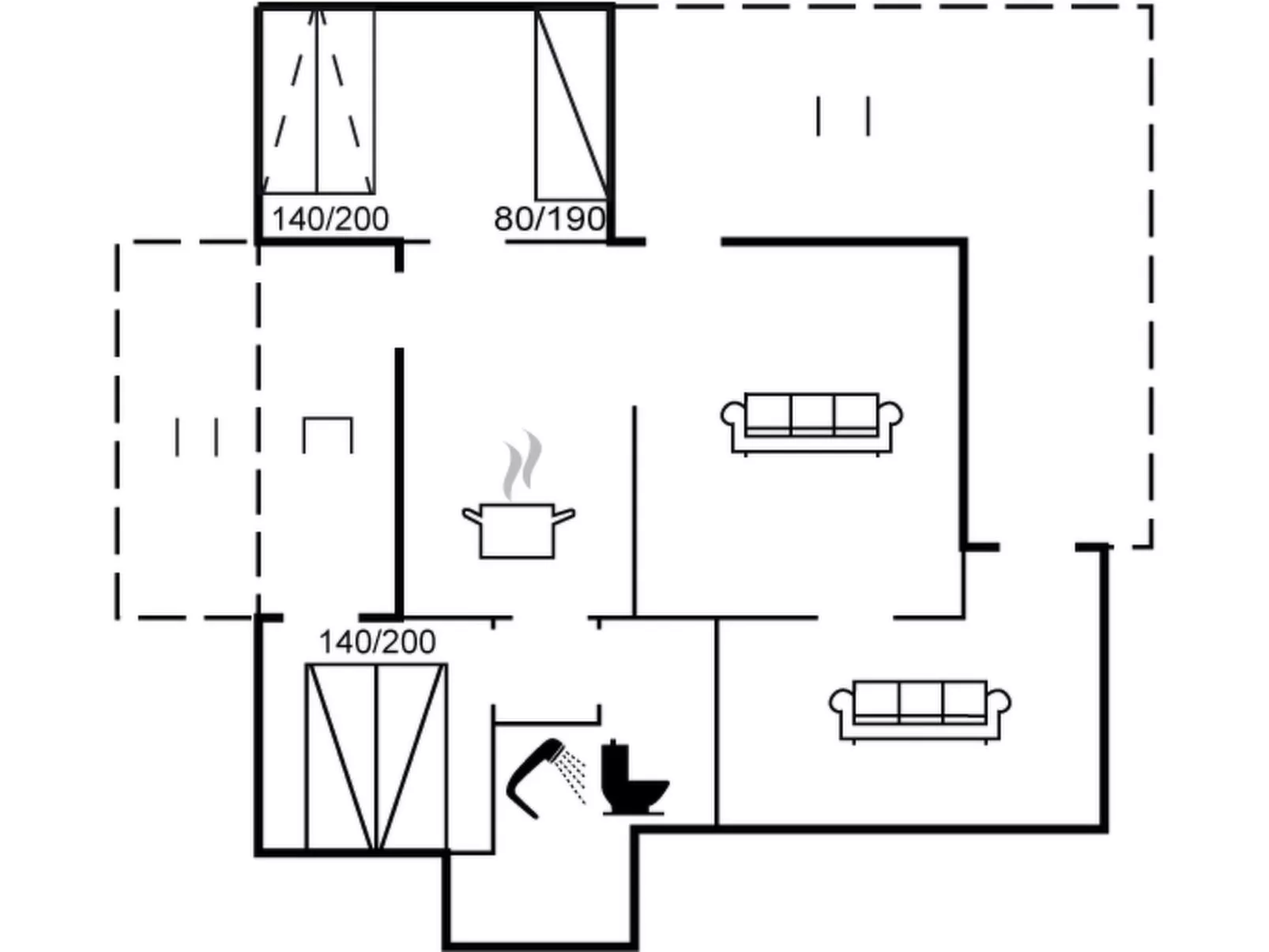 "Gangulf" - 150m from the sea