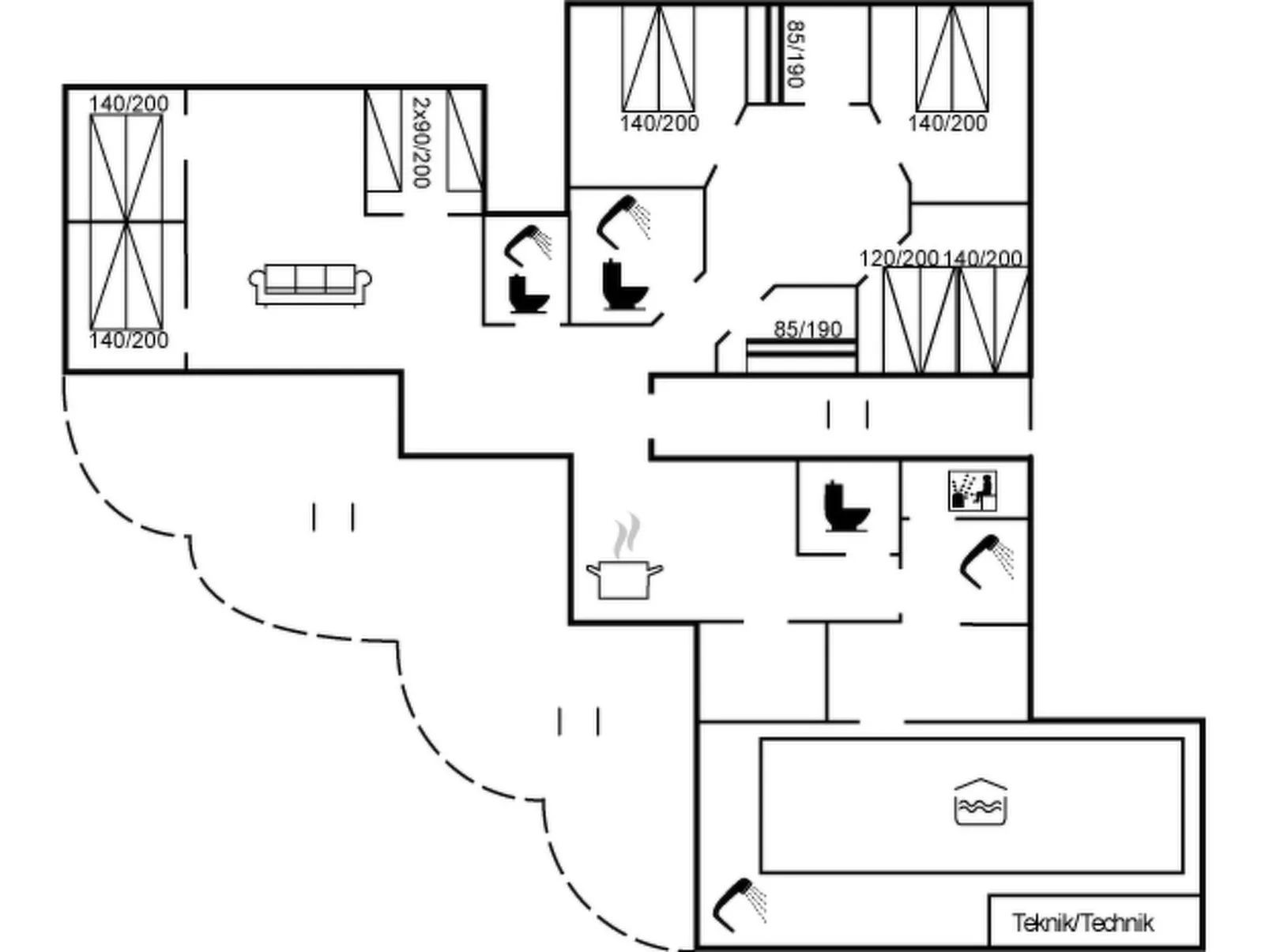 "Henriethe" - 1.1km from the sea