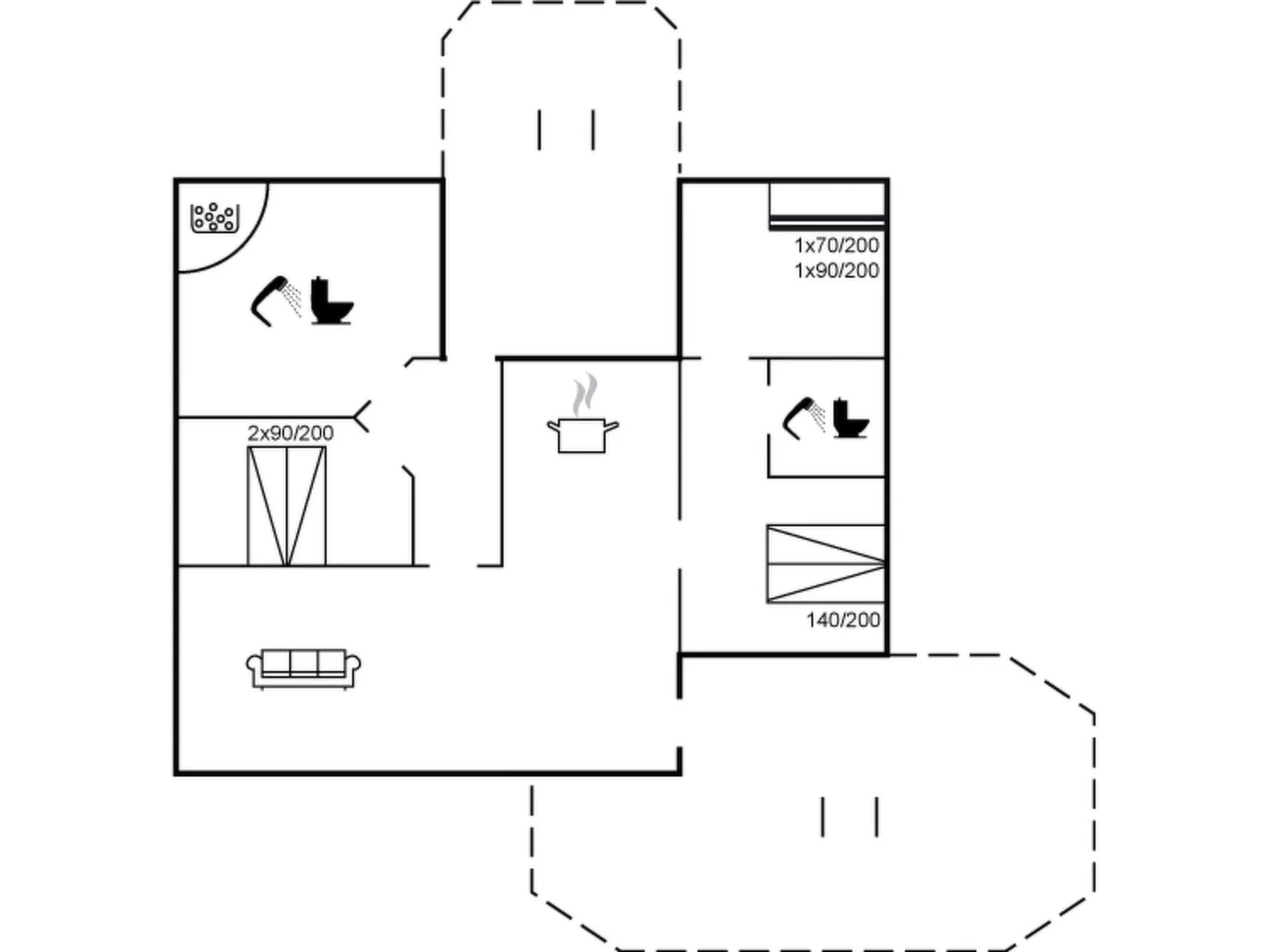 "Yma" - 200m from the sea