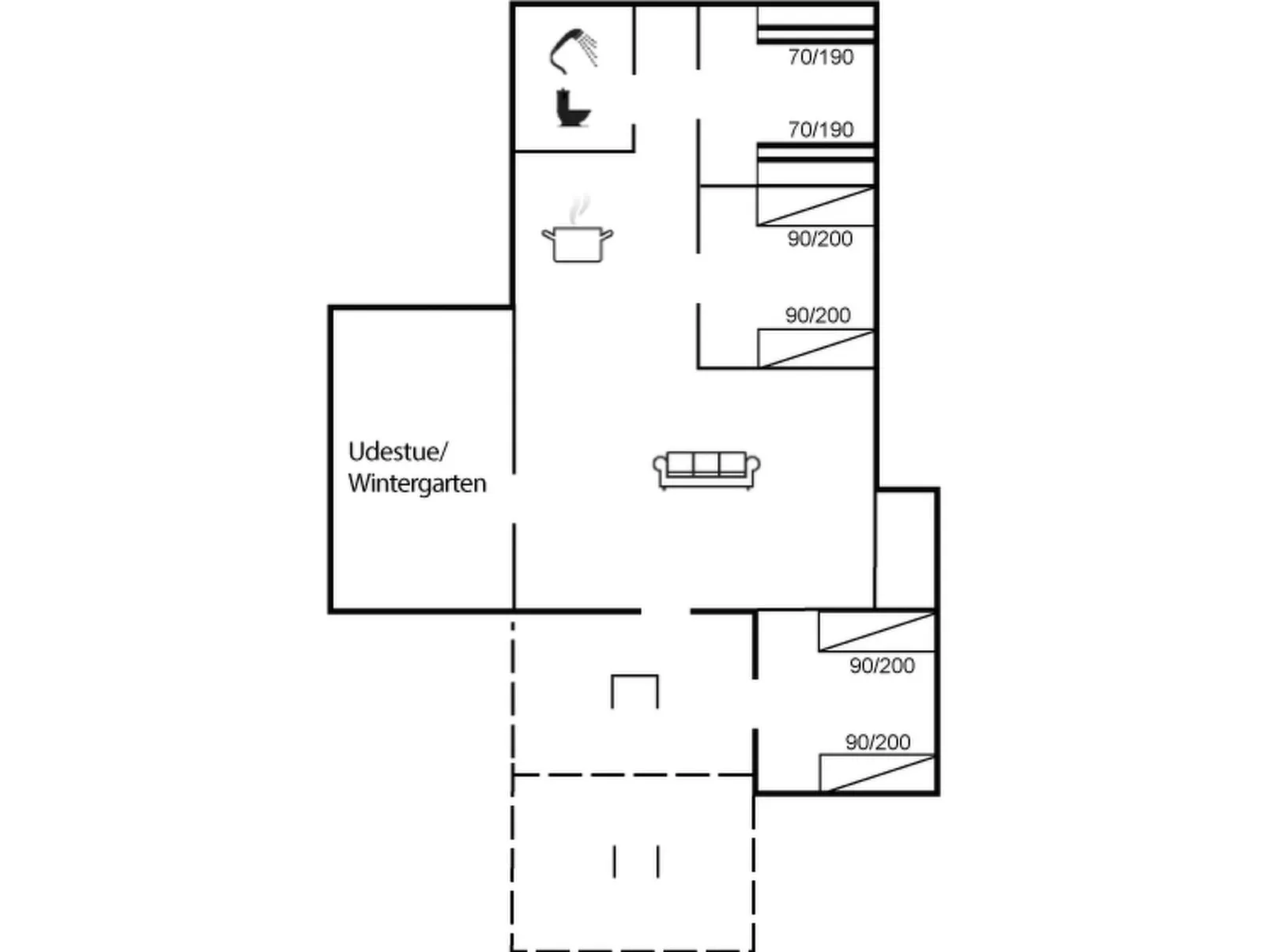 "Biergh" - 600m from the sea