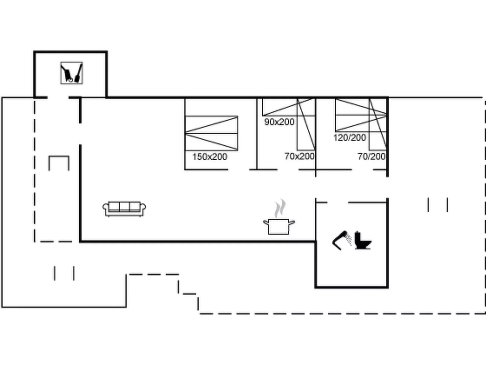 "Hælf" - 400m from the sea